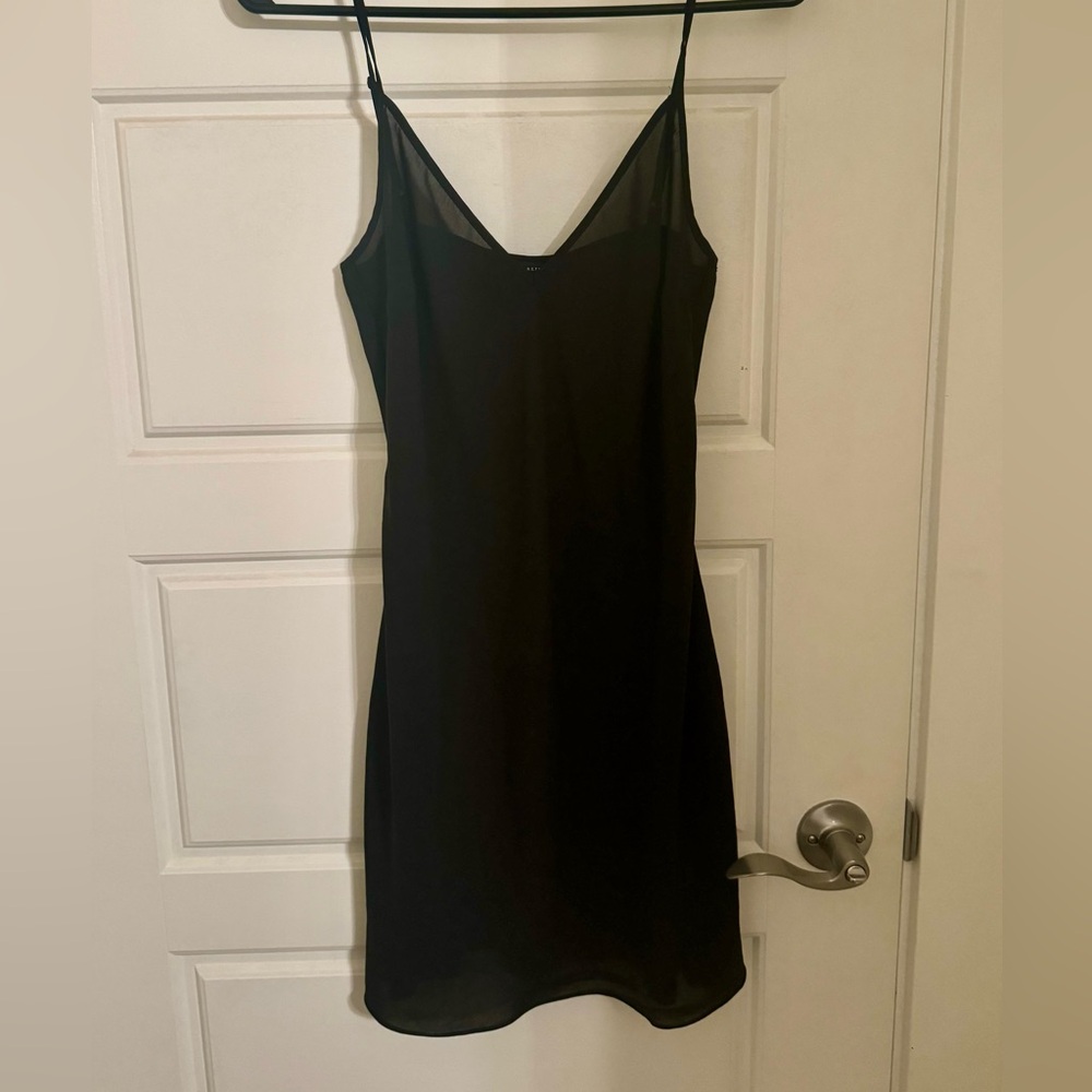 Banana Republic Black Slip Dress.